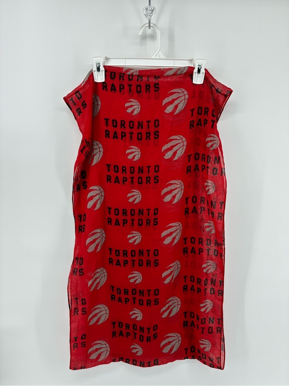 Red Toronto Raptors Logo Infinity Scarf - Picture 4 of 8